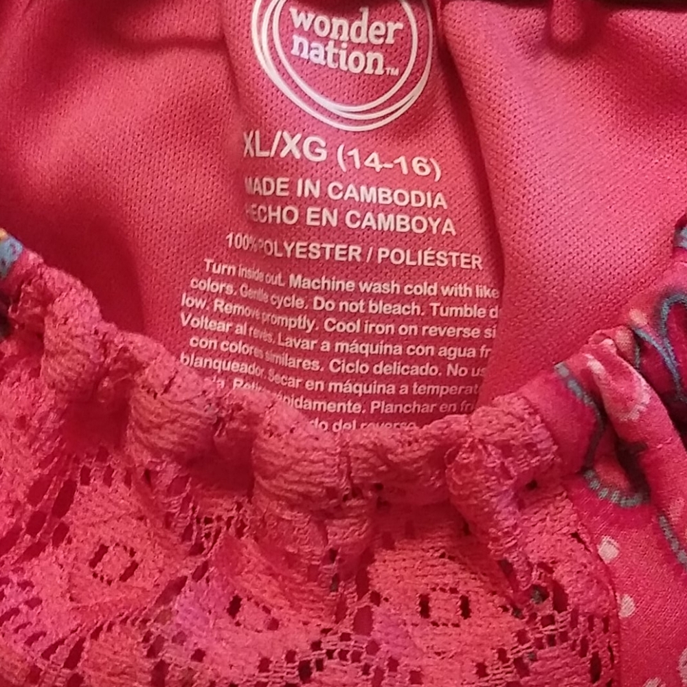 Wonder Nation Ruffle Dress Size XL - Picture 3 of 3